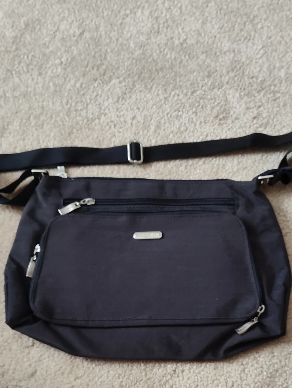 Baggallini Black Messenger Crossbody Bag
